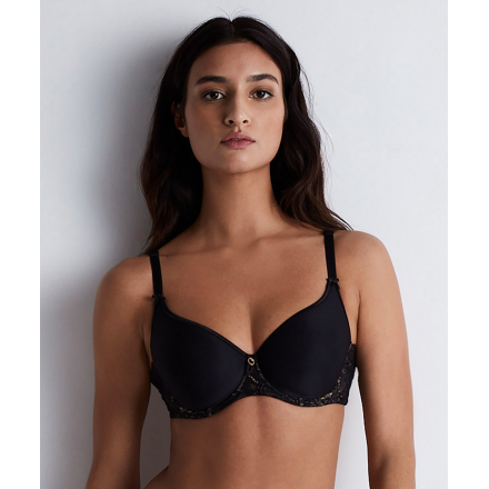 Soutien Gorge Coque Moulé Lisse Spacer COLLECTION AUBADE ROSESSENCE BLACK