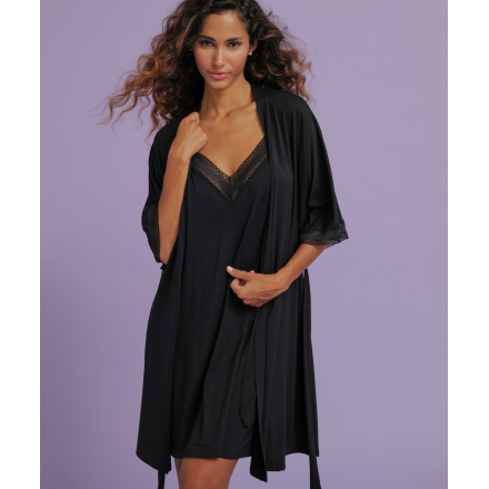 Déshabillé COLLECTION ANTIGEL SIMPLY GRAPHIC NOIR