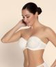 Soutien gorge bandeau coques bonnets profonds Sublime Organza