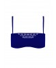 Haut de maillot de bain bandeau coque Ajourage couture-Outremer