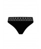 Slip de bain Ajourage couture - Noir