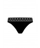 Slip de bain Ajourage couture - Noir