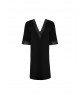Robe tunique Ajourage couture - Noir