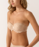 Soutien-gorge bandeau coques Melody - Caramel