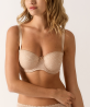Soutien-gorge bandeau coques Melody - Caramel