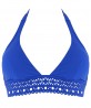 Haut de maillot de bain triangle LISE CHARMEL AJOURAGE COUTURE ETRAVE BLEU