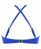 Haut de maillot de bain brassière coque LISE CHARMEL AJOURAGE COUTURE ETRAVE BLEU