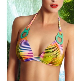 Haut de maillot de bain triangle coque LISE CHARMEL IRISATION TROPICAL IRISATION SOLAIRE