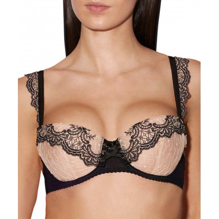 Soutien-gorge corbeille AUBADE PASSION NOCTURNE NOIR CHARNEL