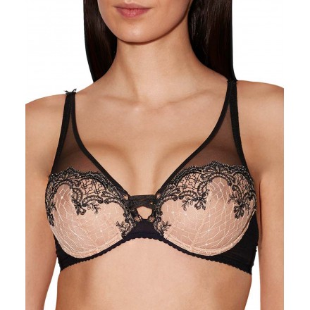 Soutien-gorge triangle avec armatures AUBADE PASSION NOCTURNE NOIR CHARNEL