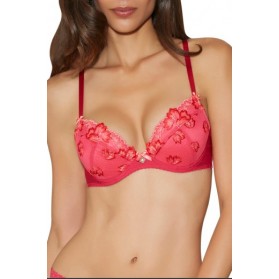 Soutien-gorge push-up AUBADE PASSION CREOLE ROSE MAGNETIQUE