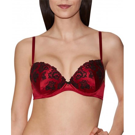 Soutien-gorge push-up AUBADE PRECIEUX AMOUR ROUGE DARLING