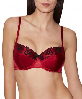 Soutien-gorge balconnet AUBADE PRECIEUX AMOUR ROUGE DARLING