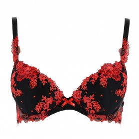 Soutien-gorge coque LISE CHARMEL BAISERS DE FLEURS NUIT AMARANTE