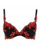 Soutien-gorge coque LISE CHARMEL BAISERS DE FLEURS NUIT AMARANTE