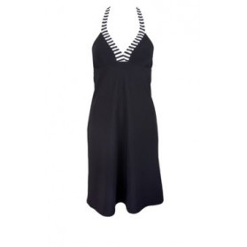 Robe de plage LISE CHARMEL NEW CROISIERE BLANC NOIR