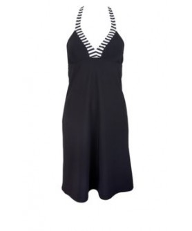 Robe de plage LISE CHARMEL NEW CROISIERE BLANC NOIR