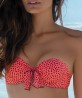 Haut de maillot de bain bandeau coque ANTIGEL DE LISE CHARMEL LA DOLCE RIVA RIVA CORAIL