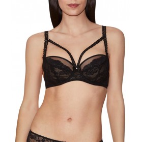 Soutien-gorge balconnet AUBADE TROUBLANT DESIR NOIR