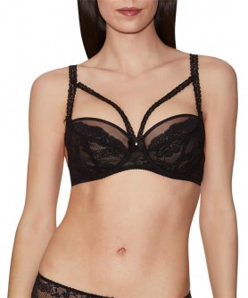 Soutien-gorge balconnet AUBADE TROUBLANT DESIR NOIR