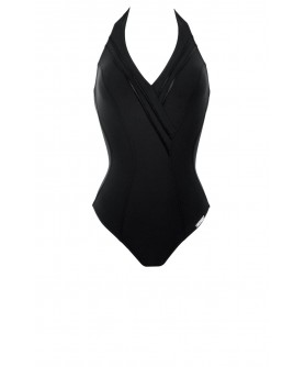 Maillot de bain une pièce nageur avec maintien LISE CHARMEL SPORTY PLAGE NOIR