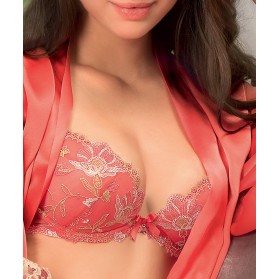 Soutien-gorge coque LISE CHARMEL GRAVURE CORAIL EMAIL CORAIL