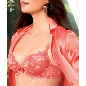 Soutien-gorge push-up LISE CHARMEL GRAVURE CORAIL EMAIL CORAIL