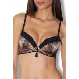 Soutien-gorge push-up AUBADE MENEUSE DE REVUE TABAC