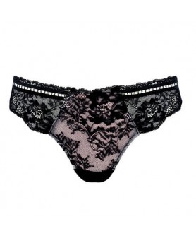 String LISE CHARMEL RESILLE LOTUS NOIR LILAS