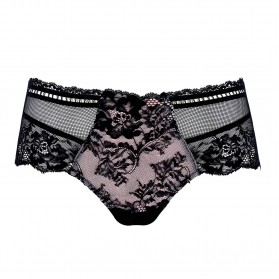 Shorty LISE CHARMEL RESILLE LOTUS NOIR LILAS