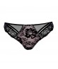 Slip fantaisie LISE CHARMEL RESILLE LOTUS NOIR LILAS