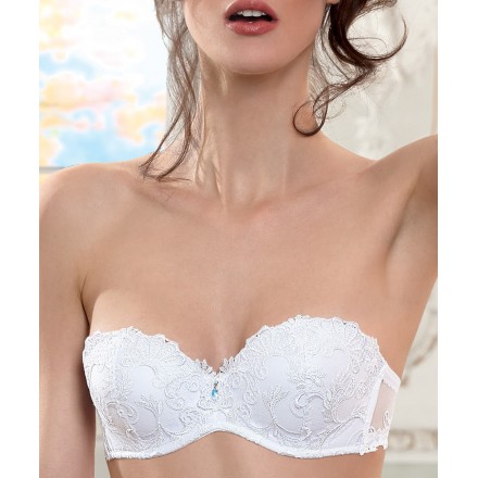 soutien gorge blanc sans bretelle