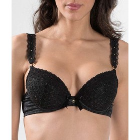 Soutien-gorge push-up AUBADE FEMME AUBADE NOIR