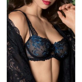 Soutien-gorge corbeille couture verticale LISE CHARMEL NUIT ELEGANCE NUIT SAPHIR