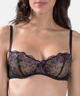 Soutien-gorge corbeille AUBADE FEMME ROMANTIQUE NOIR VENUS