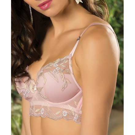 Soutien-gorge triangle avec armatures LISE CHARMEL FRISSON VEGETAL VEGETAL ROSE