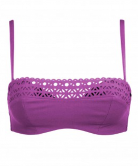 Haut de maillot de bain brassière LISE CHARMEL AJOURAGE COUTURE AJOUARAGE VIOLET