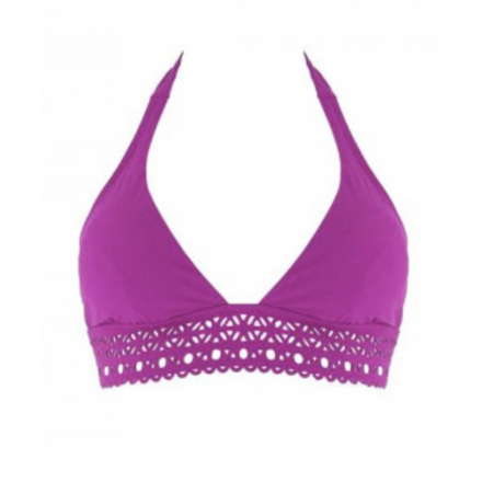 Maillot triangle sans armature LISE CHARMEL AJOURAGE COUTURE VIOLET