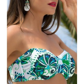 Haut de maillot de bain brassière bonnet profond LISE CHARMEL SARI BIJOU AZUR SARI