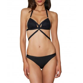 Trikini AUBADE MAILLOT DE BAIN Glam Cocktail Noir Effetdesoi