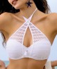 Haut de maillot de bain bandeau coque ANTIGEL DE LISE CHARMEL LA SPORTY SIRENE BLANC