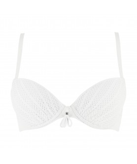 Haut de maillot de bain coque ANTIGEL DE LISE CHARMEL LA SPORTY SIRENE BLANC