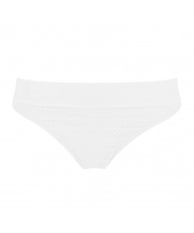 Slip de bain charme aver revers ANTIGEL DE LISE CHARMEL LA SPORTY SIRENE BLANC