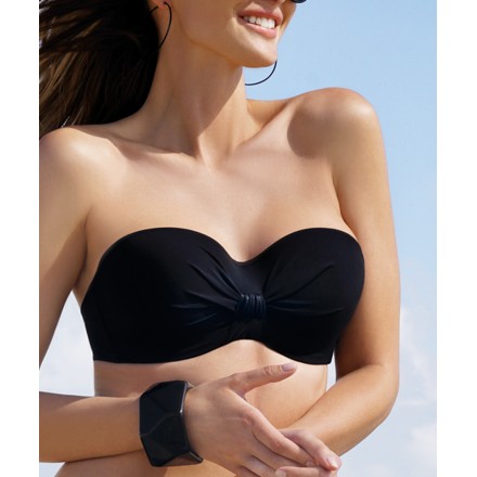 Haut de maillot de bain bandeau coque ANTIGEL DE LISE CHARMEL LA SMART CHERIE NOIR