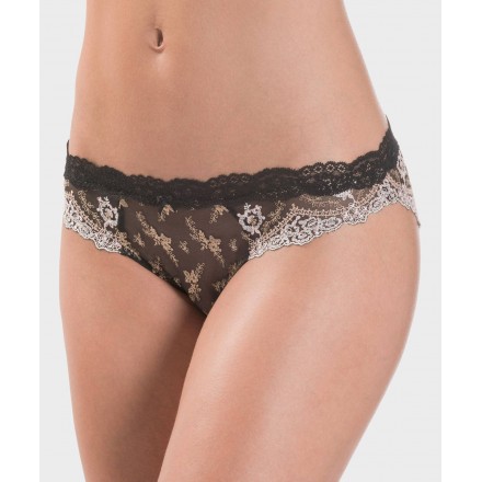 Slip italien AUBADE BELLE D'ISPAHAN OR ET NOIR